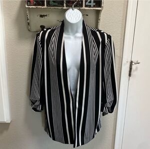 NYCC Black & White Striped Women's Size L Blazer